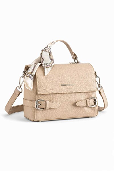 WİKİDAYS.S MODA TRENDİ Women's Scarf Detailed Cross Strap Buckle Shoulder Bag...