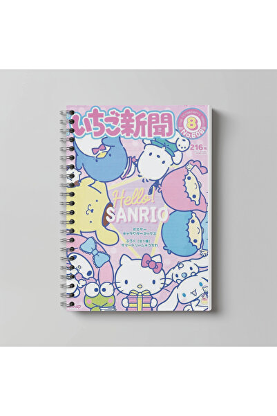 nihonwosekai Sanrio Kuromi Cinnamoroll Melody Purin Anime Notebook A4 Size 60...