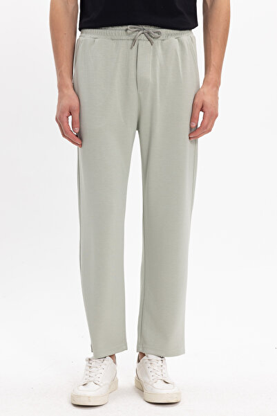 Tudors Ανδρικό παντελόνι φόρμας σε πράσινο χρώμα, με άνετη εφαρμογή, από ύφασ...