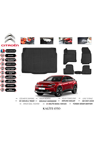 Citroen C4 (MHEV) Hybrid 2026 Model 4D Alt Bagaj Havuzu+Paspas Seti Maximum Serisi