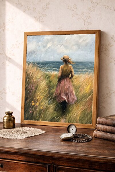 Tuba Decor Επιτραπέζια ζωγραφική σε ξύλινο πλαίσιο ενιαίου τεμαχίου, vintage ...