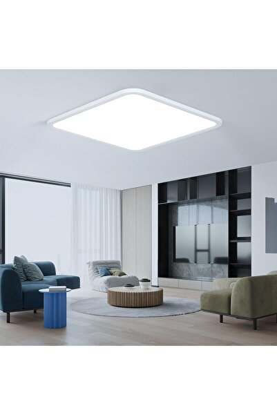 EASY EAGLE EASY EAGLE Φωτιστικό οροφής LED, επίπεδο, 40 εκ., τετράγωνο, 6500K...