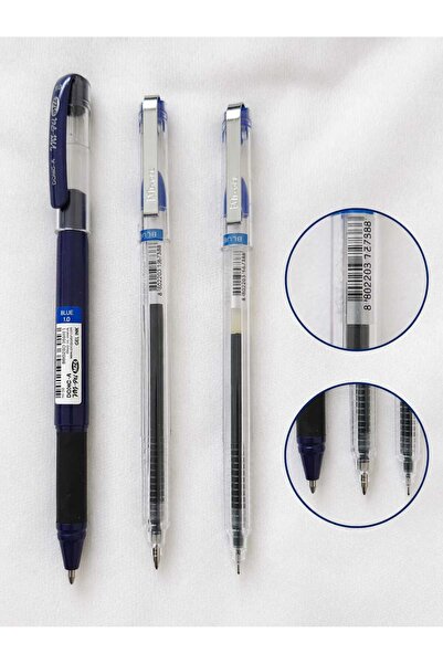 Dong-A My-Gel İğne Uçlu Jel Kalem 3 ' lü Set MAVİ ( 1 Adet 1. mm + 1 Adet 0,7...