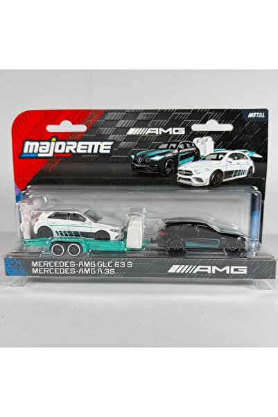 Majorette Deluxe Amg Trailer Mercedes-AMG CLE 63 S/ Mercedes-AMG A 35 Model A...