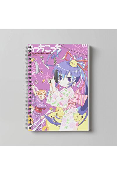 nihonwosekai Caiet Anime Acchi Kocchi, format A4, 60 de coli, fără linii, cu ...