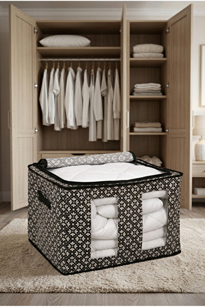 SER&YAT Οργανωτής ντουλάπας μεγέθους μεσαίου μεγέθους με παράθυρο για παπλώμα...