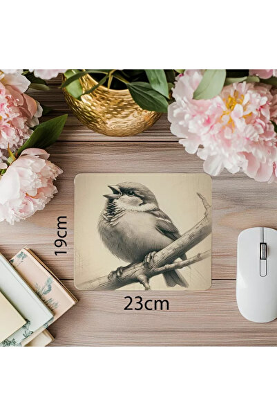 Empressco Mousepad cu desen de verișor care se așează pe o ramură – stil mini...