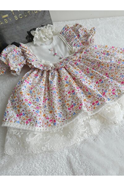 Elwirababyboutiqe φλοράλ vintage φόρεμα