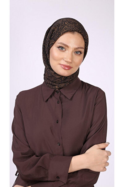 EL&BA GİYİM Aria Pattern Scarf Brown