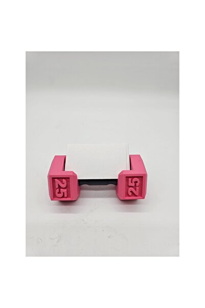OEM Dumbbell Business Card Holder Dumbbell Fitness Gym - 13cm - 9cm long - Pink