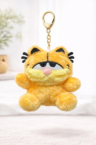 KESKİN SOUND Garfield Plush Keychain – Cute Cat Figure Bag Ornament