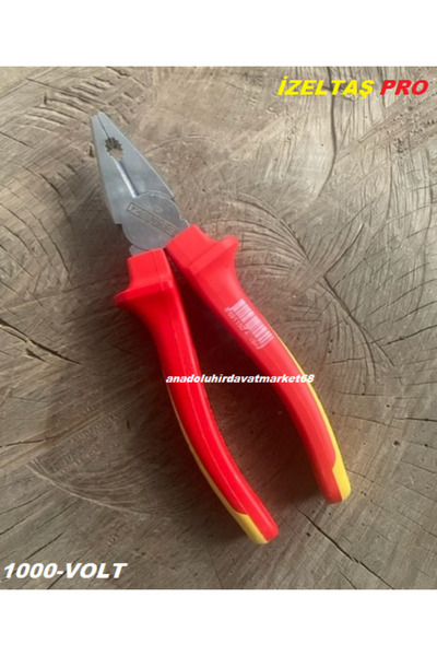 İzeltaş İZELTEŞ PRO 190MM KOMBİNE PENSE CARBON ÇELİK İZOLELİ ELEKTRİKÇİ PENSE...