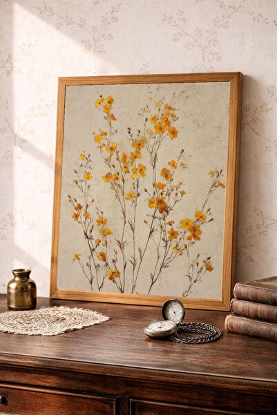 Tuba Decor Επιτραπέζια ζωγραφική σε ξύλινο πλαίσιο ενιαίου τεμαχίου, vintage ...