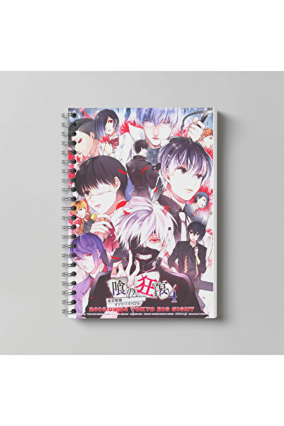 nihonwosekai Caiet Anime Tokyo Ghoul, format A4, 60 de coli, imprimat cu cara...