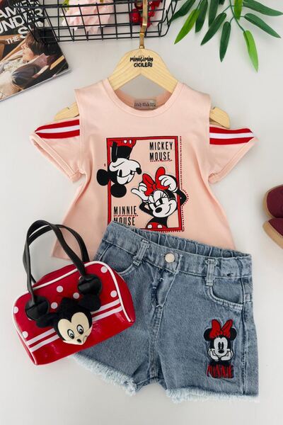Minigimin Cicileri Miniğimin Cicileri Mnn Σετ τζιν σορτς 3 τεμαχίων για κορίτ...