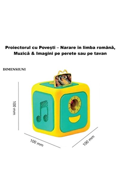 OEM Proiector cu Povesti pentru Copii, Narare in Limba Romana, 8 Povesti Clasice, 8 Cantece