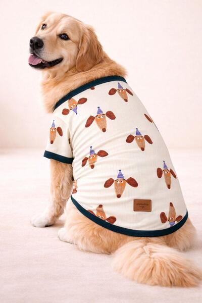 Alphadog Party Pup Orta-Büyük Irk Köpek T-shirtü