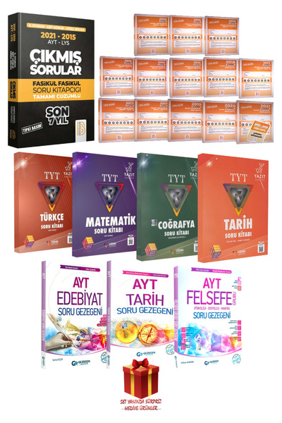 Palme Yayınevi AYT Eşit Ağırlık Sözel Çıkmış Soru+ TYT Türkçe Matematik Coğra...