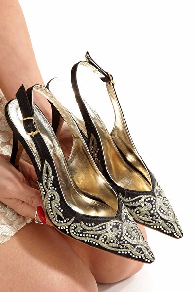 Demashoes Bride Henna Bindalli Patterned Thin Heeled Henna Engagement Wedding...