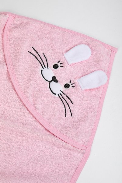 Baby Shez 100% Cotton Newborn Baby Swaddle Embroidered Bath Towel