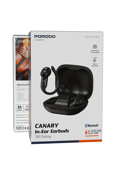 porodo Soundtec Canary In-Ear Earbuds with TWS Pairing