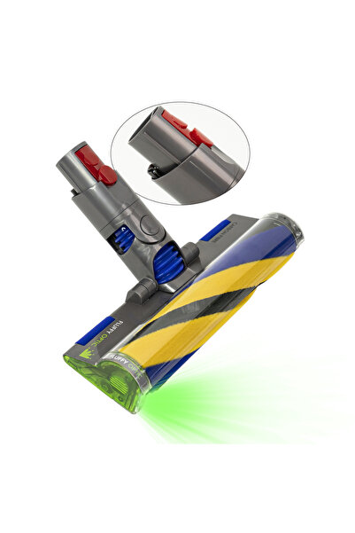 Popüler Dyson V8 Slim ve V12 Slim Uyumlu Lazer Işıklı Fluffy Süpürge Başlığı ...