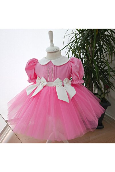 Elwirababyboutiqe φόρεμα τούτου με λεπτομέρειες από πέρλες