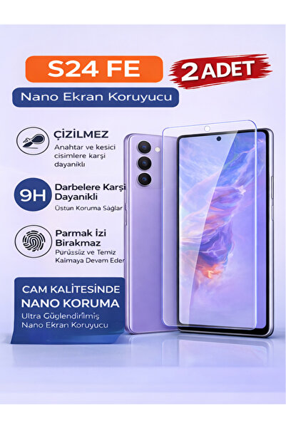 ebulduk 2 Pcs Screen Protector Compatible with Samsung Galaxy S24Fe 9H Flexib...