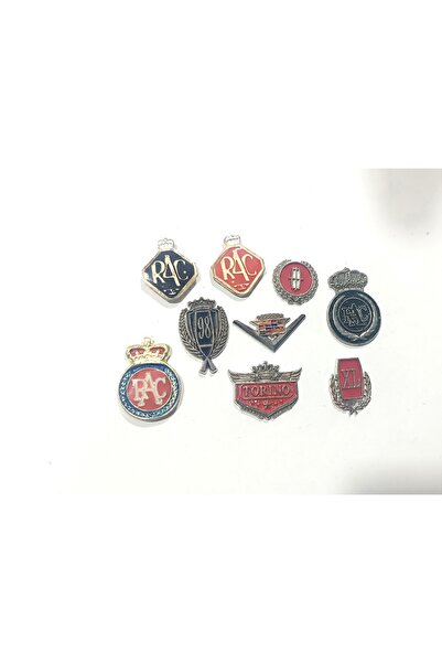 lina oto aksesuar 9 Pieces of Metal Badge Tape with Campaign Design