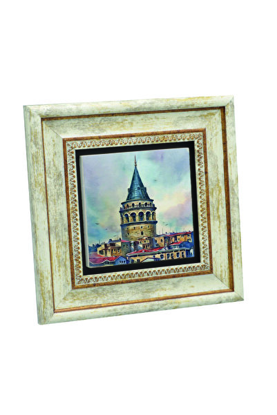 Sadrazam Εκτύπωση σε πέτρα με θέμα τον Πύργο του Γαλατά 20X20KRT-20