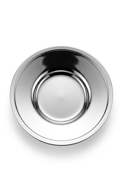 Arsel Heybeli Plain Stainless Steel Round Tea Plate Set of 6 304 Quality with...