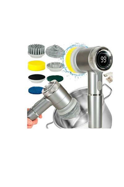 OEM 5 σε 1 Ηλεκτρική βούρτσα καθαρισμού LED για αρμούς, πισίνα, δάπεδο, μπάνιο