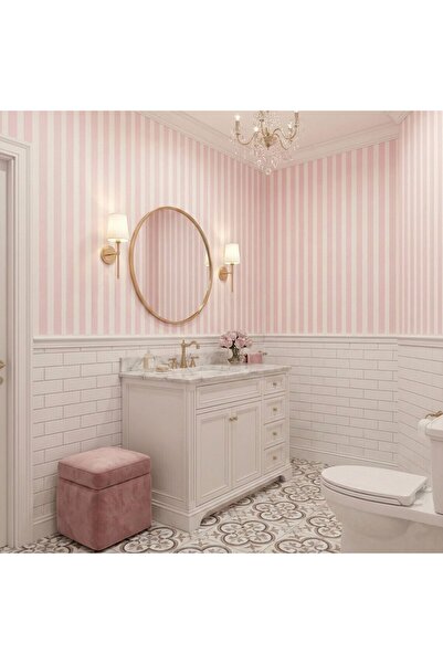 DECOMALL (PP-136) Αυτοκόλλητο τοίχου με καμπυλωτές ρίγες – Αυτοκόλλητη επένδυ...