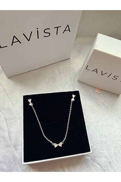 Lavista Silver Fiyonk Gümüş Kolye