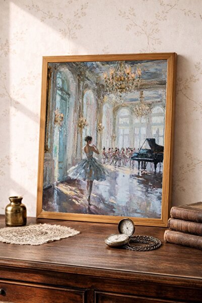 Tuba Decor Επιτραπέζια ζωγραφική σε ξύλινο πλαίσιο ενιαίου τεμαχίου, vintage ...