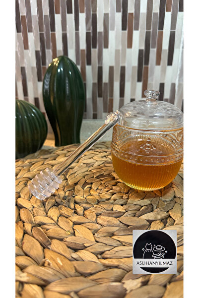 Madame Coco Abeille Glass Honey Jar with Spoon - Transparent - 240 ml
