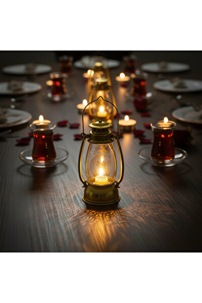 TTT Ramazan Temalı Gold Gaz Lambası LED Işık