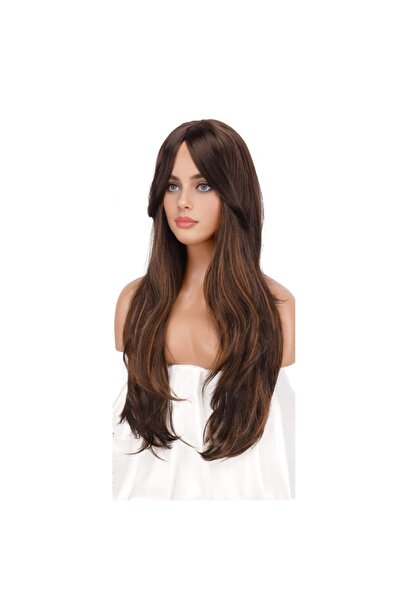 animis beauty Σοκολατί Περούκα, από συνθετική ίνα υψηλής ποιότητας με φυσική ...