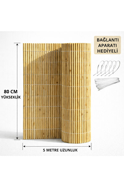 polynaturel Hasır Bahçe Çiti Balkon Çiti 80 Cm X 5 Metre Balkon Çiti Gölgelik...