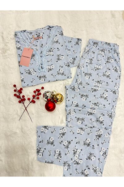 pijamaworld PAMUKLU ANNE PİJAMA TAKIM