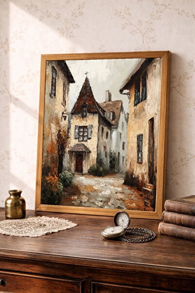 Tuba Decor Επιτραπέζια ζωγραφική σε ξύλινο πλαίσιο ενιαίου τεμαχίου, vintage ...