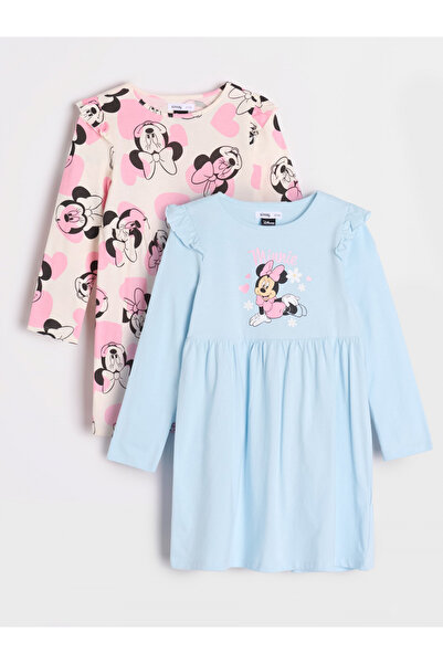 Minnie Mouse Σετ 2 βαμβακερών μακρυμάνικων φορεμάτων, Disney