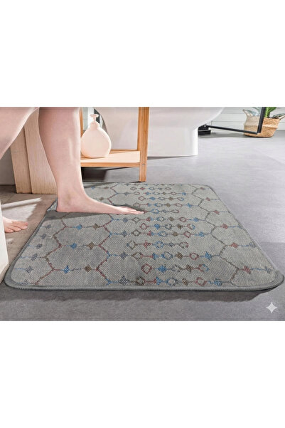 new colourse Αντιολισθητική βάση, Μονόχωρο χαλάκι πόρτας μπάνιου 40x60