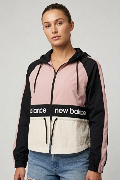 New Balance Lifestyle WNJ1527-ANT Γκρι/Ροζ Γυναικείο Μπουφάν