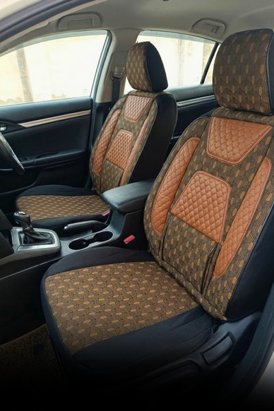 SM OTO KILIF مجموعة أغطية مقاعد السيارات العالمية من قماش الجاكار من سلسلة MA...