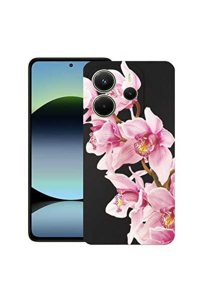 bestcase Υπέρλεπτη Θήκη για Xiaomi Redmi Note 14 4G, Φλοράλ - Κομψή Ροζ Ορχιδ...