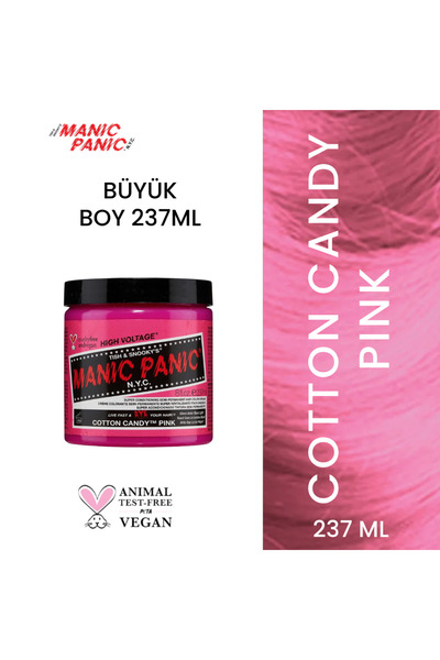 Manic Panic Cotton Candy Pink® Açık Pembe Saç Boyası 237 ml