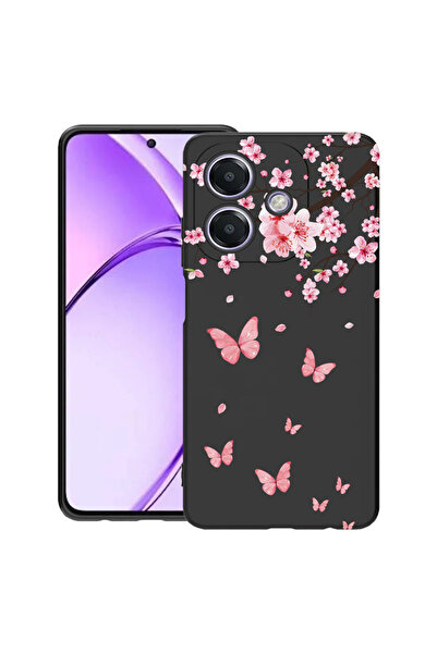 bestcase Υπέρλεπτη Θήκη για OPPO A40 / A40M / A60 5G, Ροζ Άνθη Κερασιάς & Πετ...