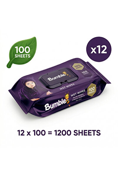 Bumble 12 Πακέτα Υψηλής Ποιότητας Μωρομάντηλα (Συνολικά 1200 τεμάχια)! Απαλή ...