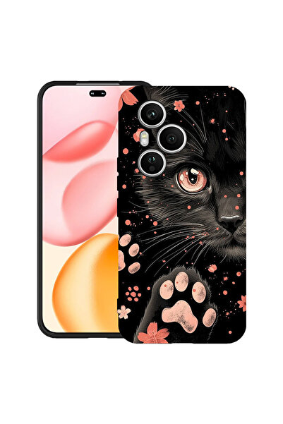 bestcase Υπέρλεπτη Θήκη για OPPO Reno13, Μαύρη Γάτα, 2052043 B 2014